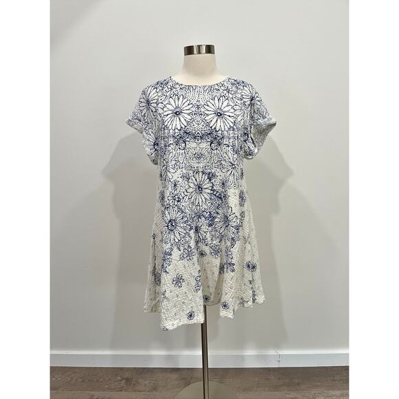 Free People | Pinwheel Oversized Floral Mini Dress Light Combo - Picture 6 of 16